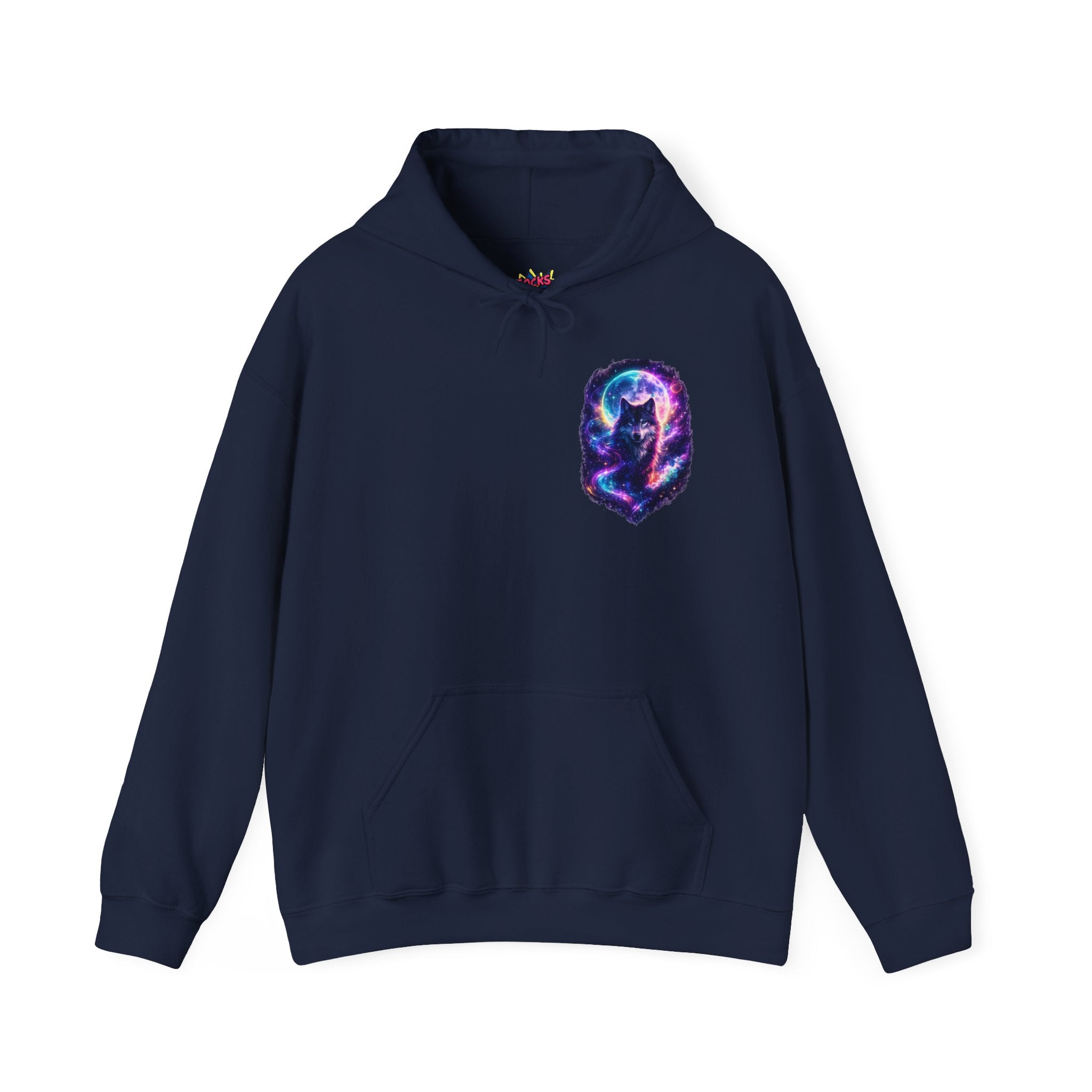 Galaxy Wolf Hoodie – Cosmic Moon Graphic Sweatshirt