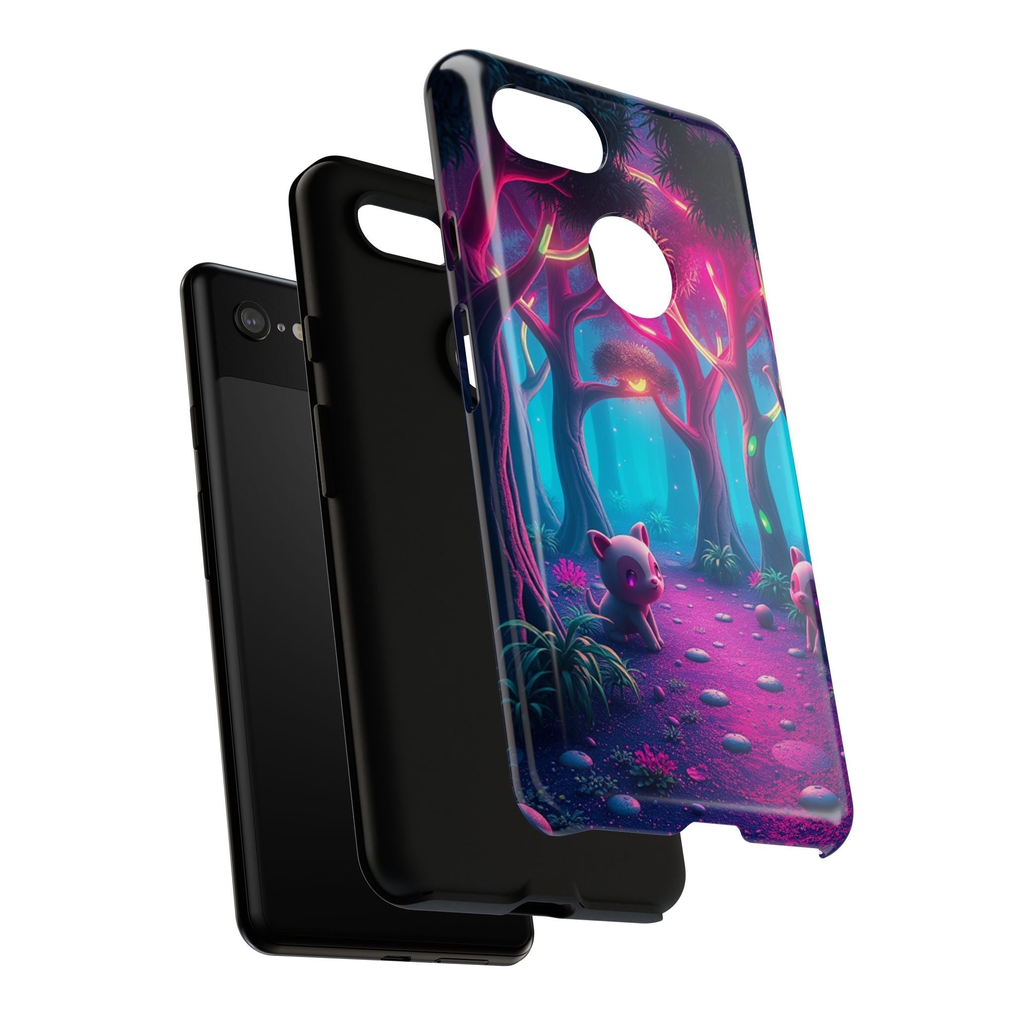 Mystical Forest Phone Case - Cute Animal Design, Tough Protection, Gift for Nature Lovers, Fantasy Decor, Phone Accessories, Eco-Friendly