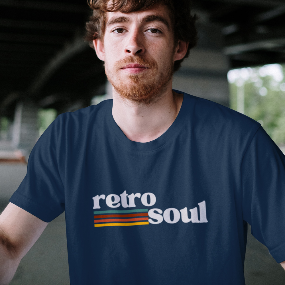 Retro Soul T-Shirt Vintage 70s Style Tee Aesthetic Graphic T-Shirt Retro Music Lover Shirt 90s Fashion Retro Vibes T-Shirt for Men Women