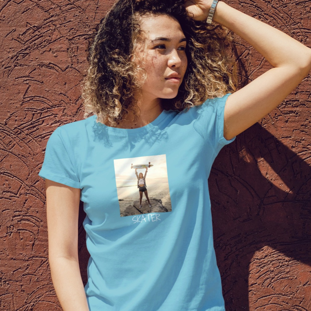 Vintage Skater Girl Graphic Tee - Classic Unisex Jersey Short Sleeve | Soft Cotton, Perfect Fit | Skateboarder T-Shirt