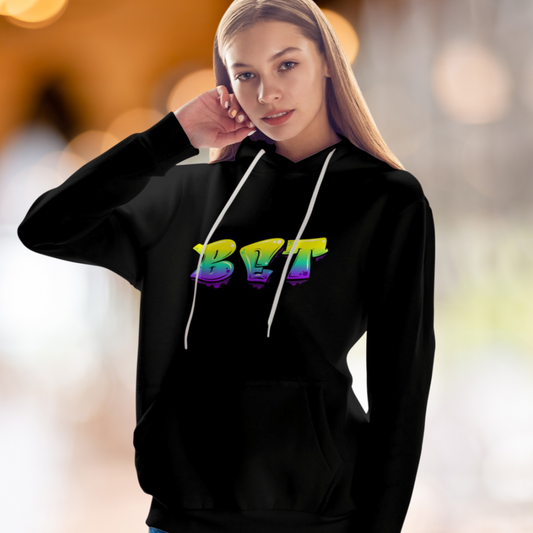 BET Graffiti Logo Hoodie – Unisex Heavy Blend Black Pullover