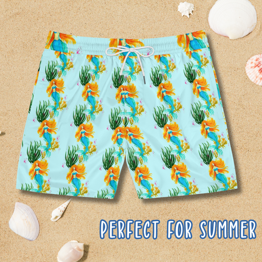 Mens Swim Shorts Funny Beach Shorts for Him Summer Swim Trunks Gift for Boyfriend Ocean Themed Shorts Pool Party Swimwear