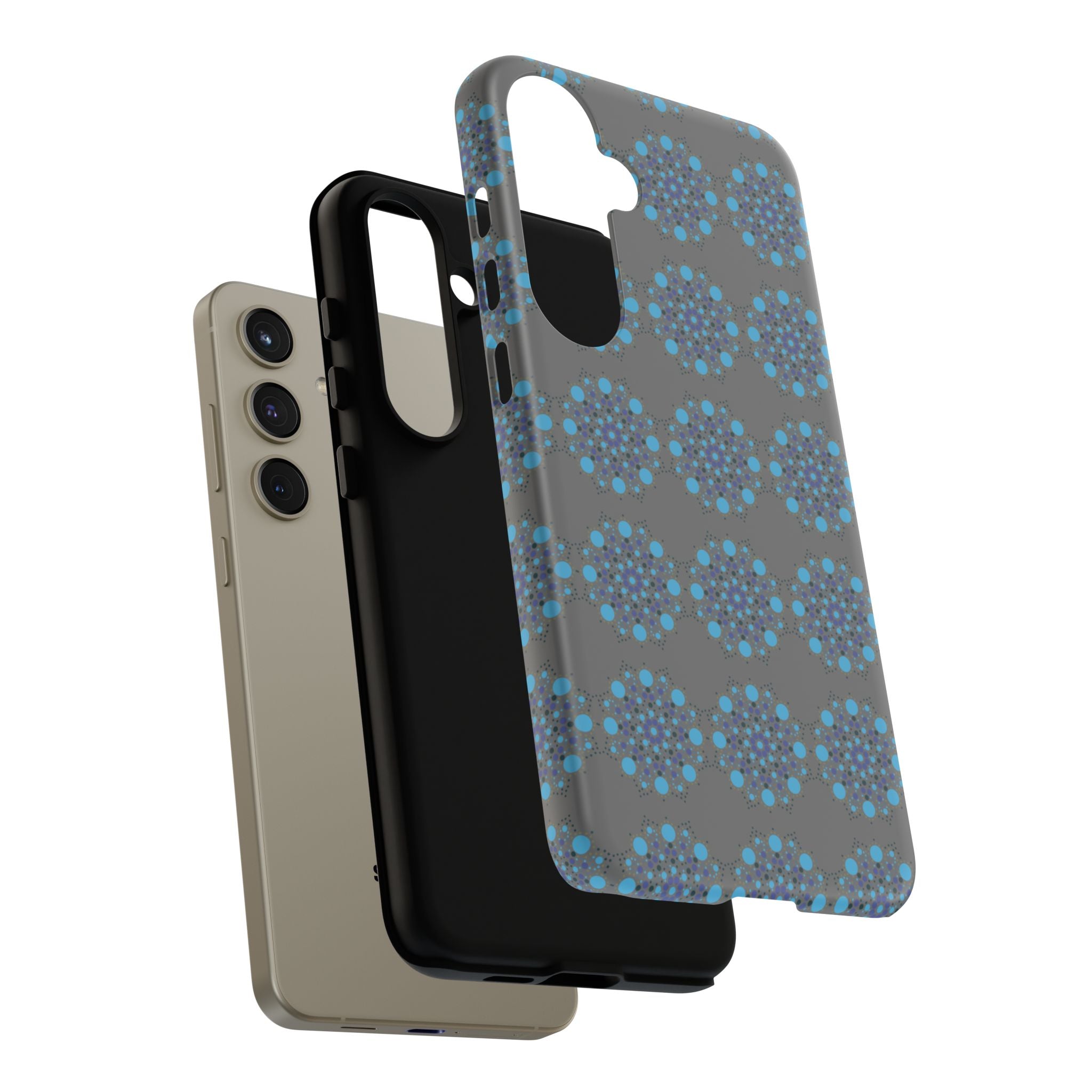 lue Geometric Phone Case for iPhone, Samsung, Google - Abstract Pattern, Protective Cover, Modern Art Phone Case, Gift for Her