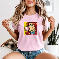 Retro Pop Art Shirt Comic Print Shirt