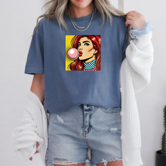 Retro Pop Art Shirt Comic Print Shirt