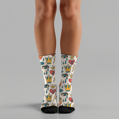 Retro Tattoo Socks Unisex Crew Socks