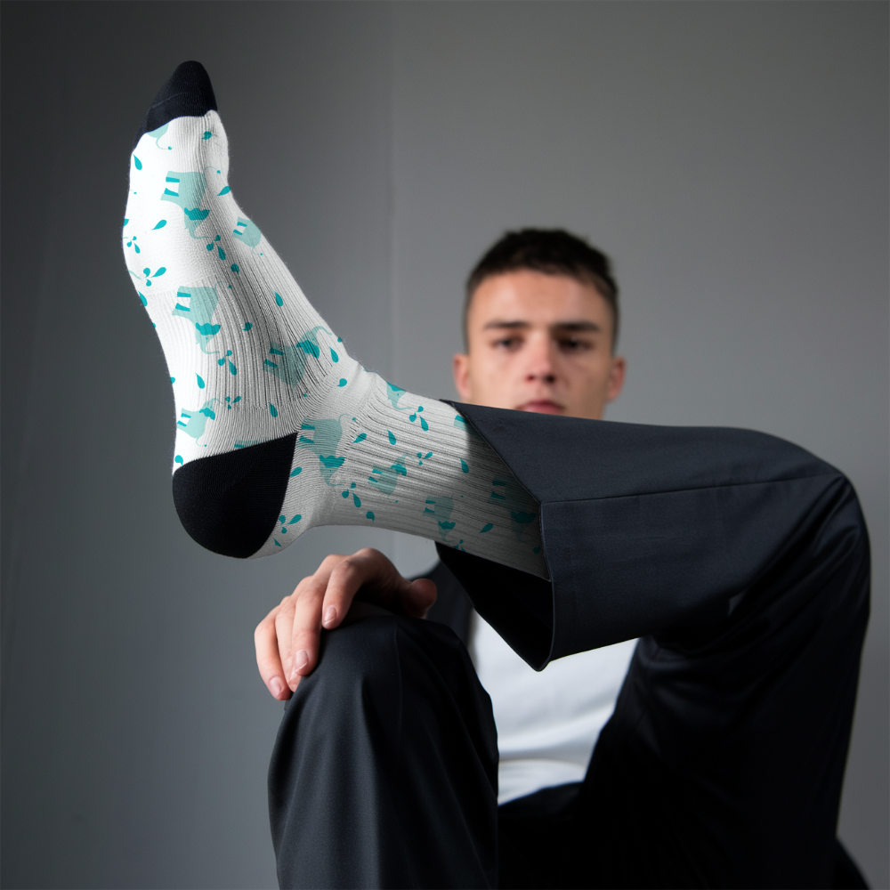 Elephant Socks – Cute Animal Print Crew Socks