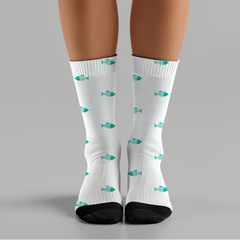 Fish Socks - Unisex Cushioned Crew Socks