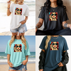 Pop Art Shirt Retro Graphic Shirt Comic Shirt