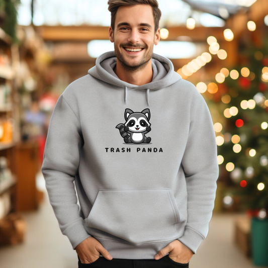 Trash Panda Hoodie — Cute Raccoon Graphic Pullover