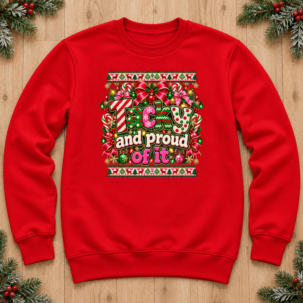 Funny Ugly Christmas Sweater – Tacky and Proud of It