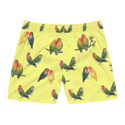 Love Birds Men's Mid-Length Swim Shorts Boardshorts Swim Trunks Men's Swimwear