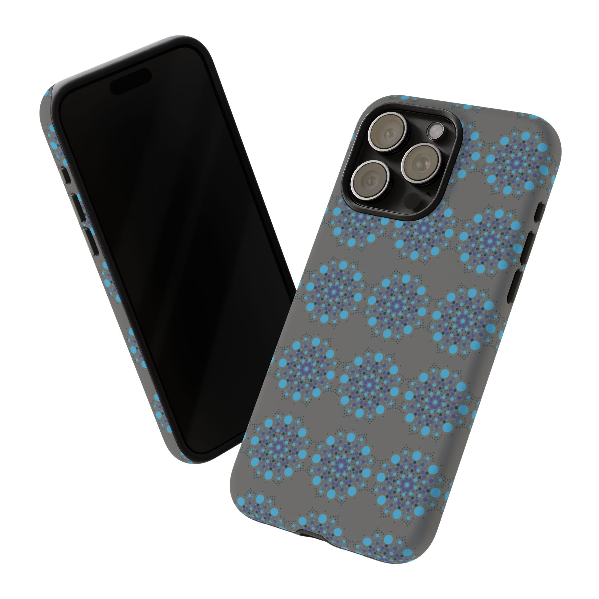 lue Geometric Phone Case for iPhone, Samsung, Google - Abstract Pattern, Protective Cover, Modern Art Phone Case, Gift for Her