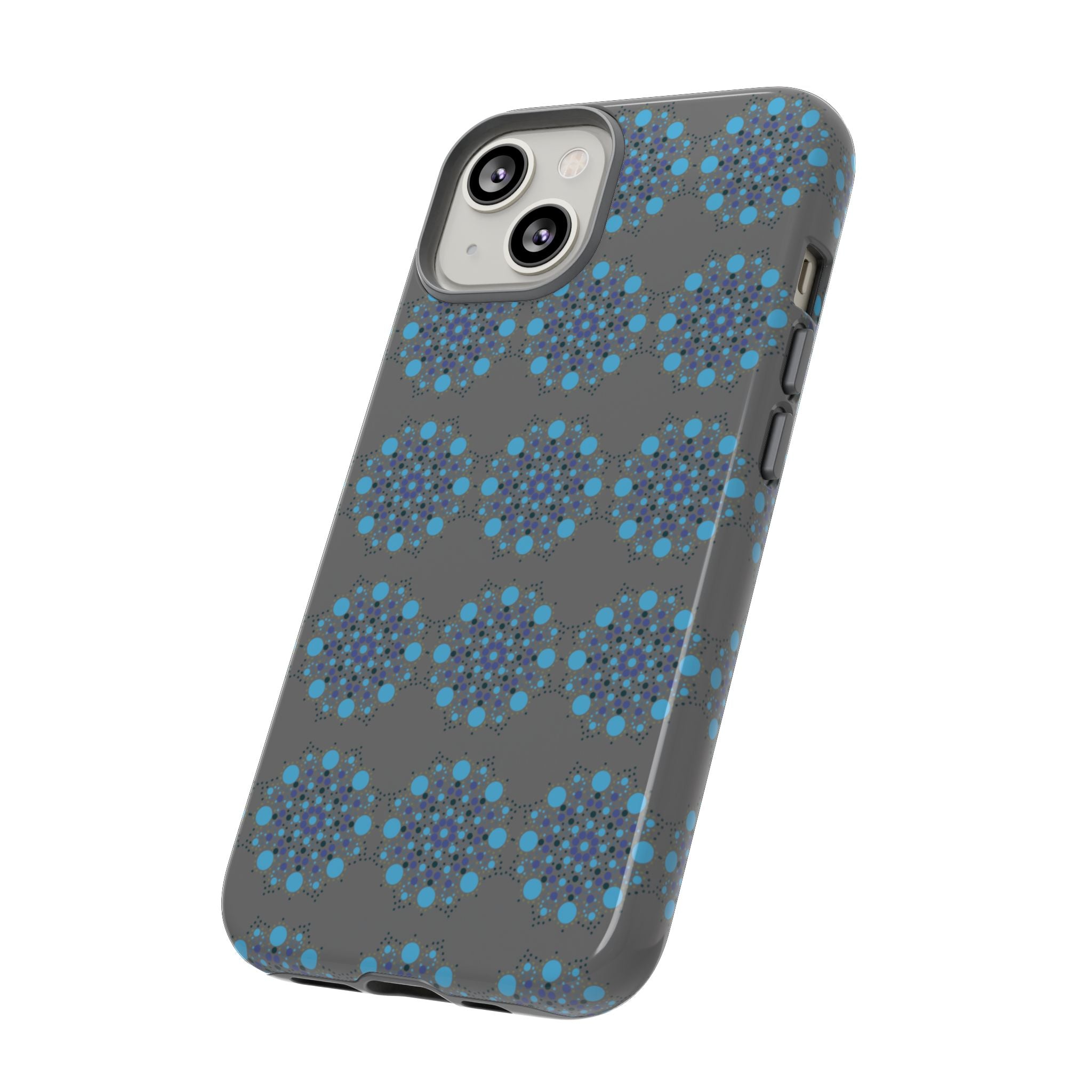 lue Geometric Phone Case for iPhone, Samsung, Google - Abstract Pattern, Protective Cover, Modern Art Phone Case, Gift for Her