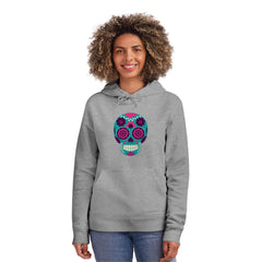 Sugar Skull Unisex Drummer Hoodie Skull Graphic Hoodie for Men ad Women's Hoodie