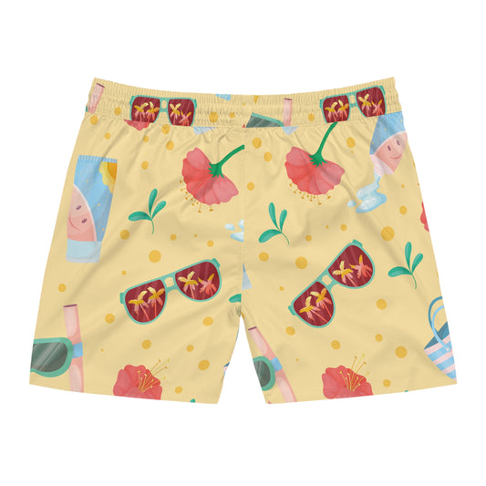 Shades in Shade Men's Mid-Length Swim Shorts (AOP)