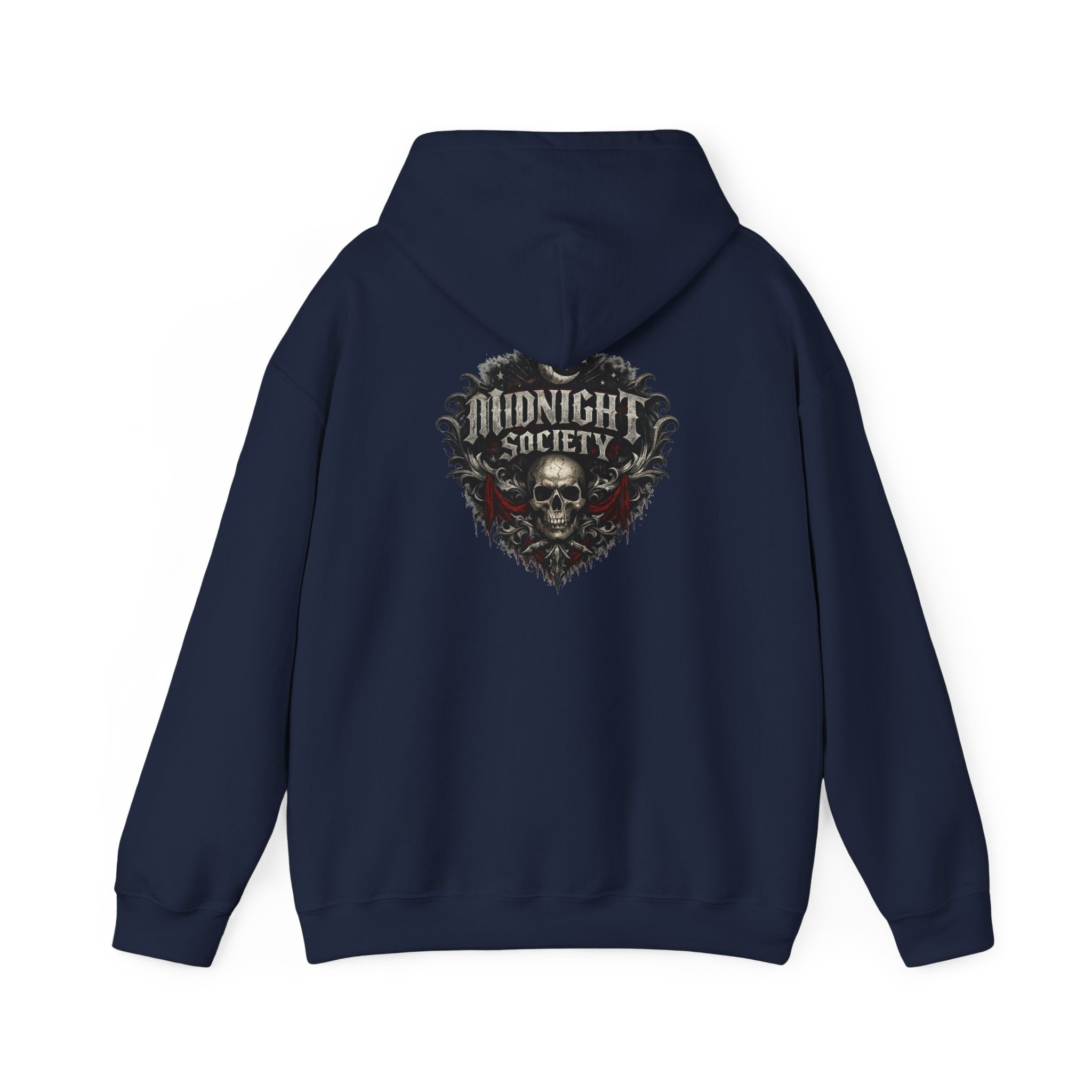 Midnight Society Gothic Skull Hoodie – Dark Streetwear Graphic Sweatshirt