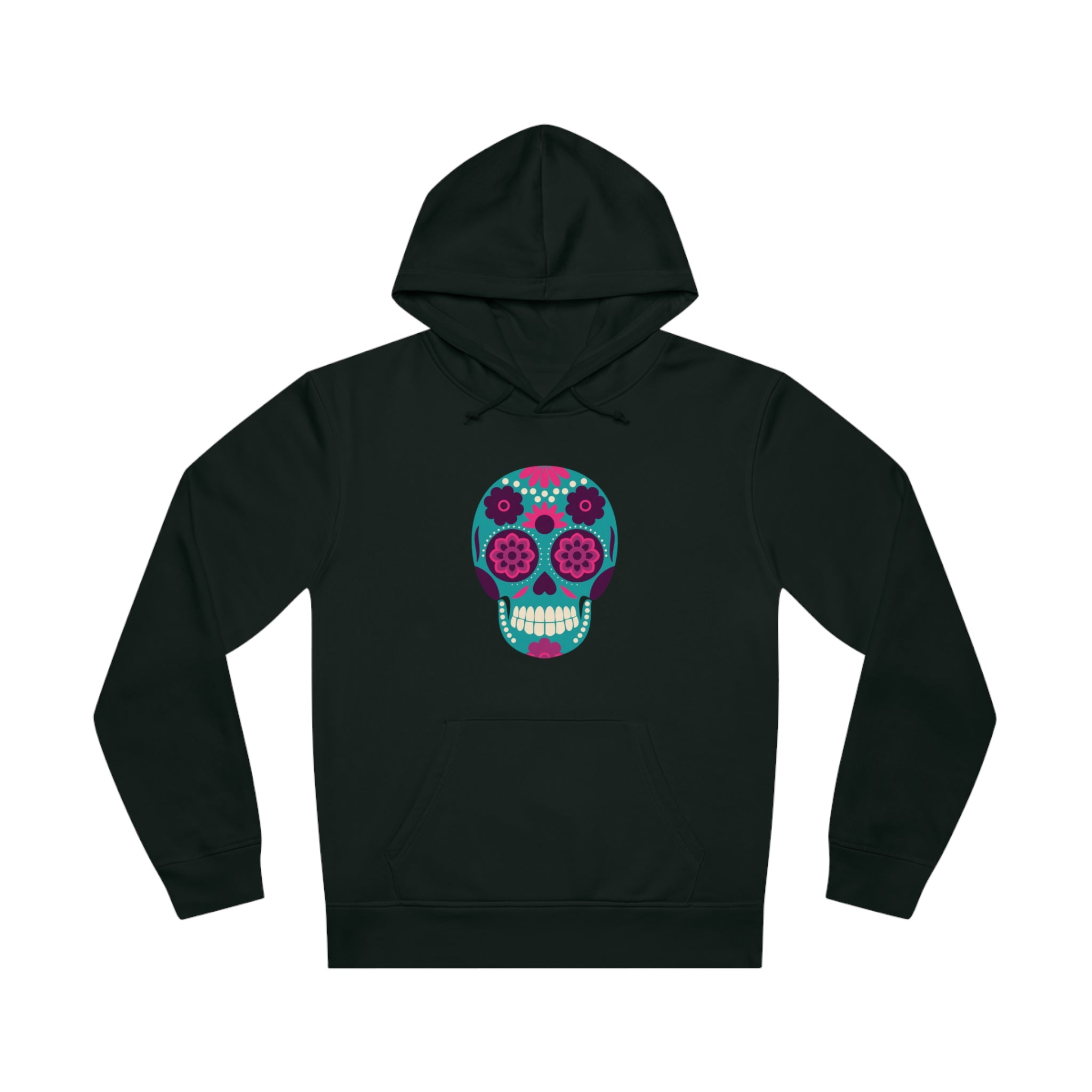 Sugar Skull Unisex Drummer Hoodie Skull Graphic Hoodie for Men ad Women's Hoodie