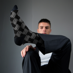Retro Boombox Crew Socks: Fun Music Lover Gift