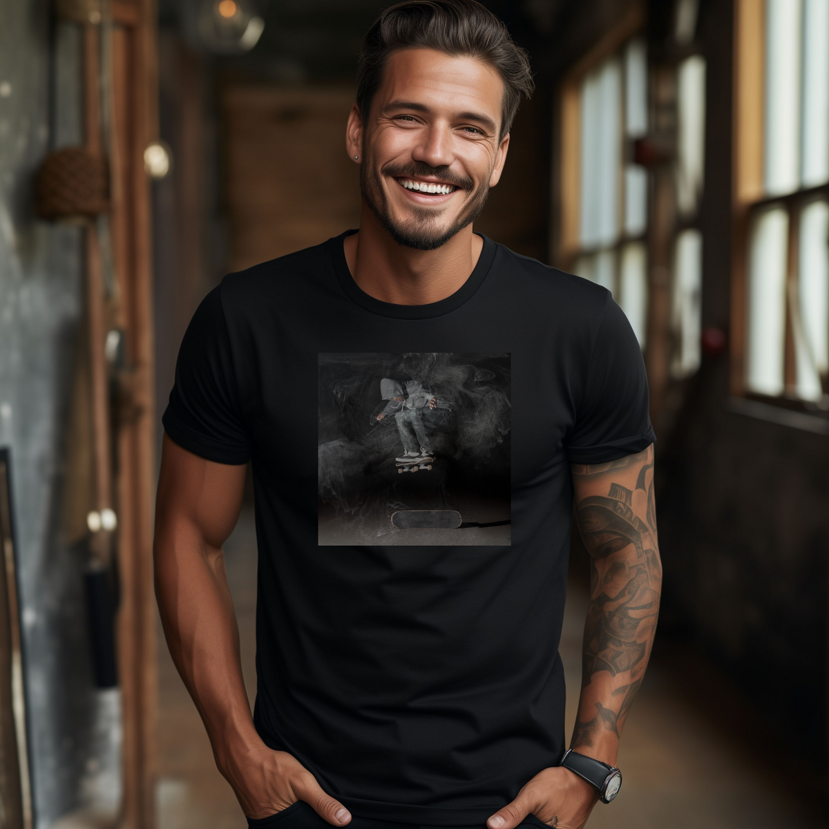 Skater Graphic Tee - Classic Unisex Jersey Short Sleeve | Soft Cotton, Perfect Fit | Skateboarder T-Shirt