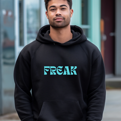 FREAK Graphic Statement Hoodie – Funny Sarcastic Unisex Heavy Blend™ Sweatshirt