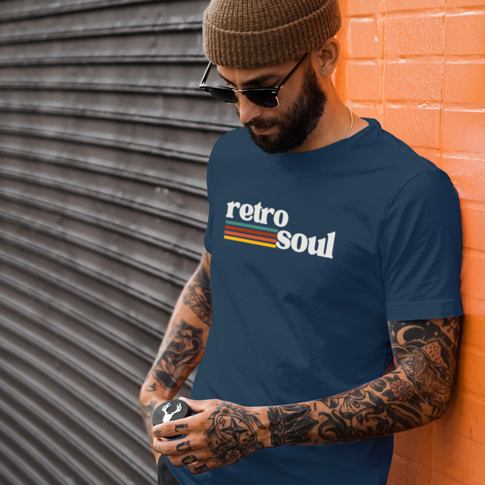 Retro Soul T-Shirt Vintage 70s Style Tee Aesthetic Graphic T-Shirt Retro Music Lover Shirt 90s Fashion Retro Vibes T-Shirt for Men Women