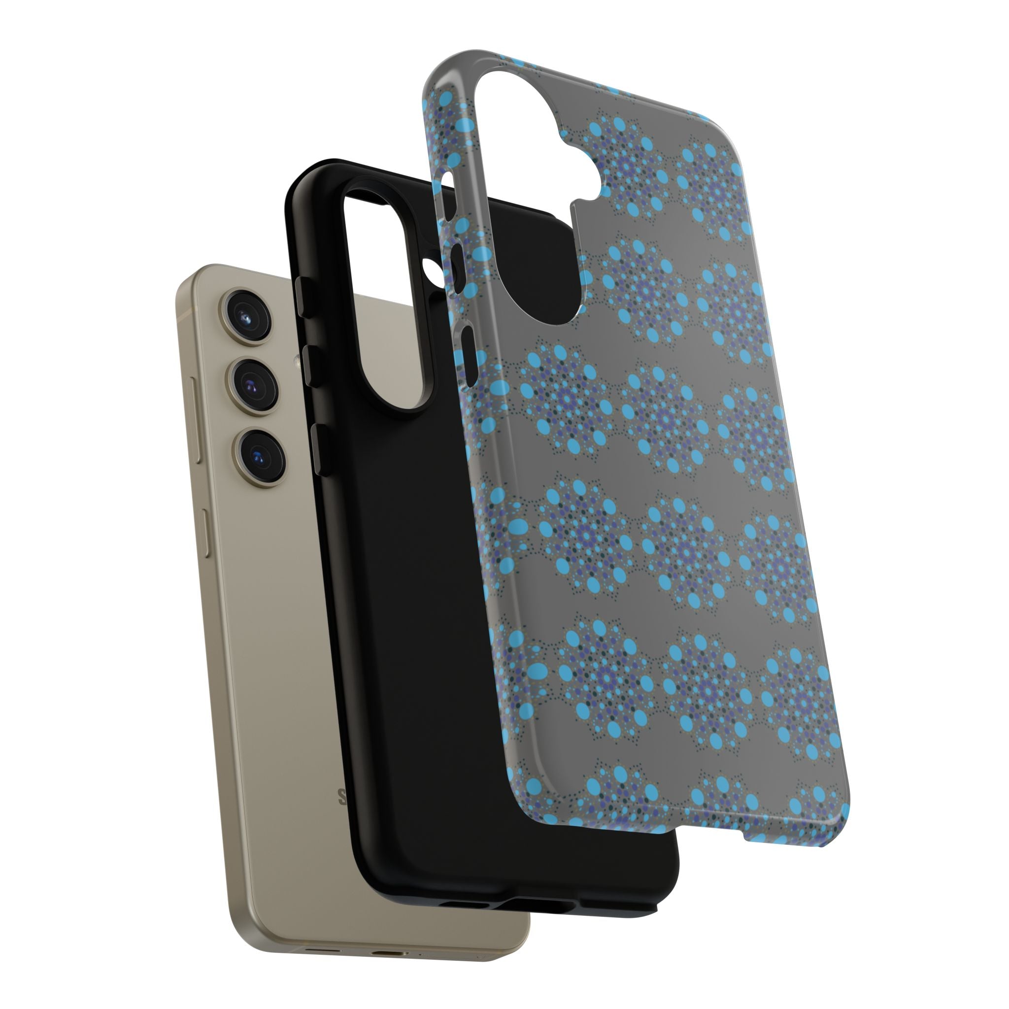 lue Geometric Phone Case for iPhone, Samsung, Google - Abstract Pattern, Protective Cover, Modern Art Phone Case, Gift for Her