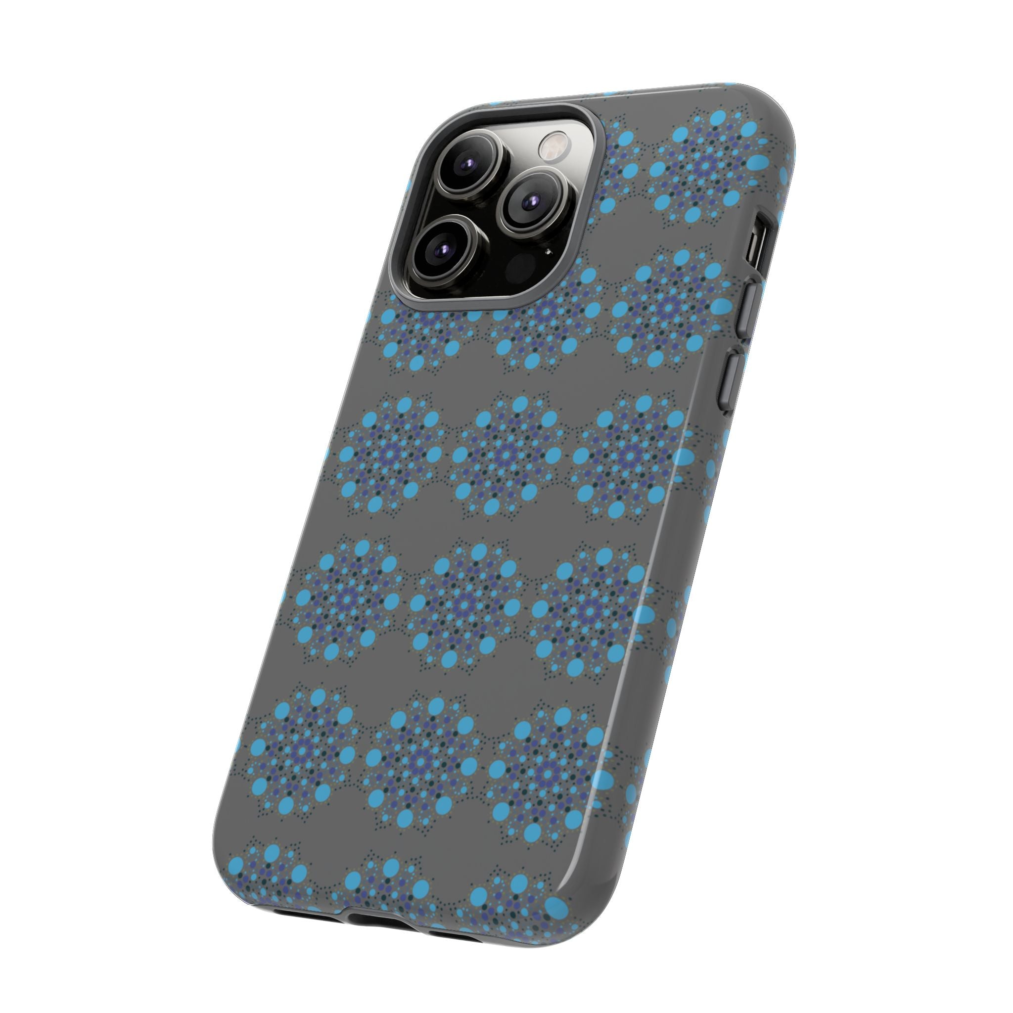 lue Geometric Phone Case for iPhone, Samsung, Google - Abstract Pattern, Protective Cover, Modern Art Phone Case, Gift for Her