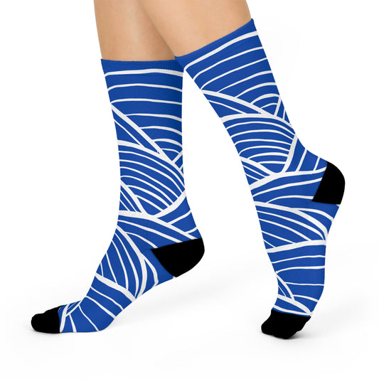 Waves Cushioned Crew Socks