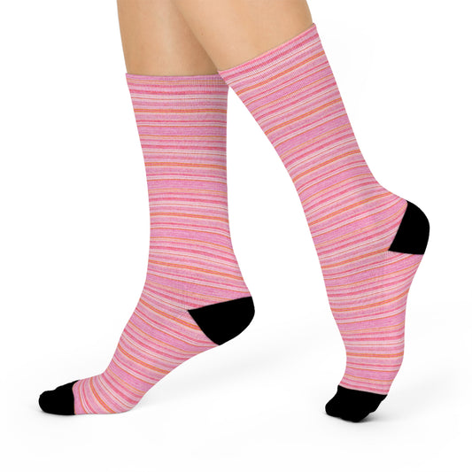 Pinkies Cushioned Crew Socks