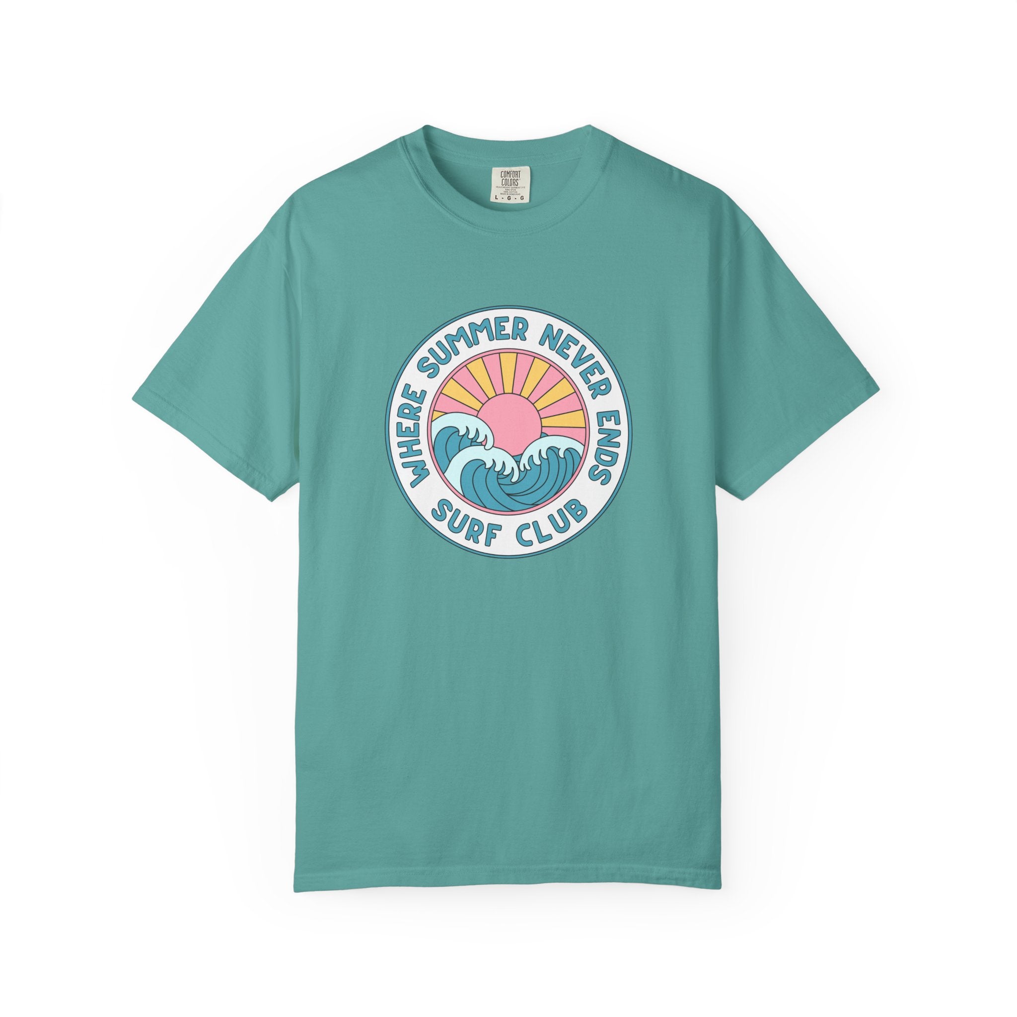 Where Summer Never Ends Shirt – Retro Surf Club Graphic Tee