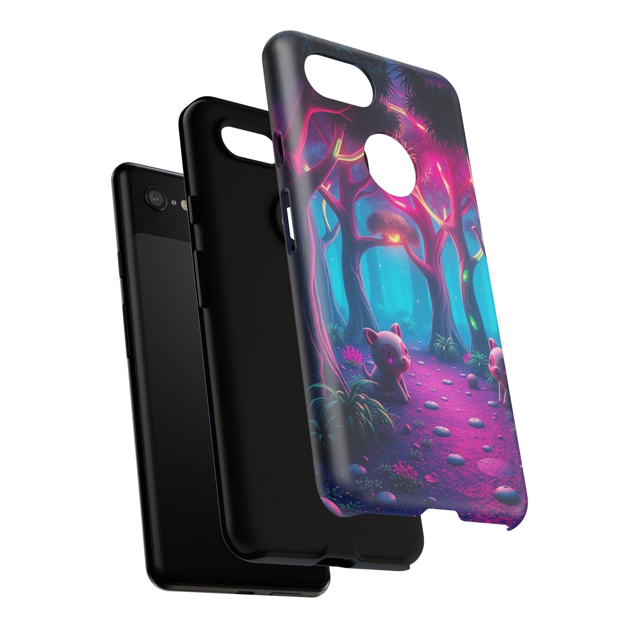 Mystical Forest Phone Case - Cute Animal Design, Tough Protection, Gift for Nature Lovers, Fantasy Decor, Phone Accessories, Eco-Friendly