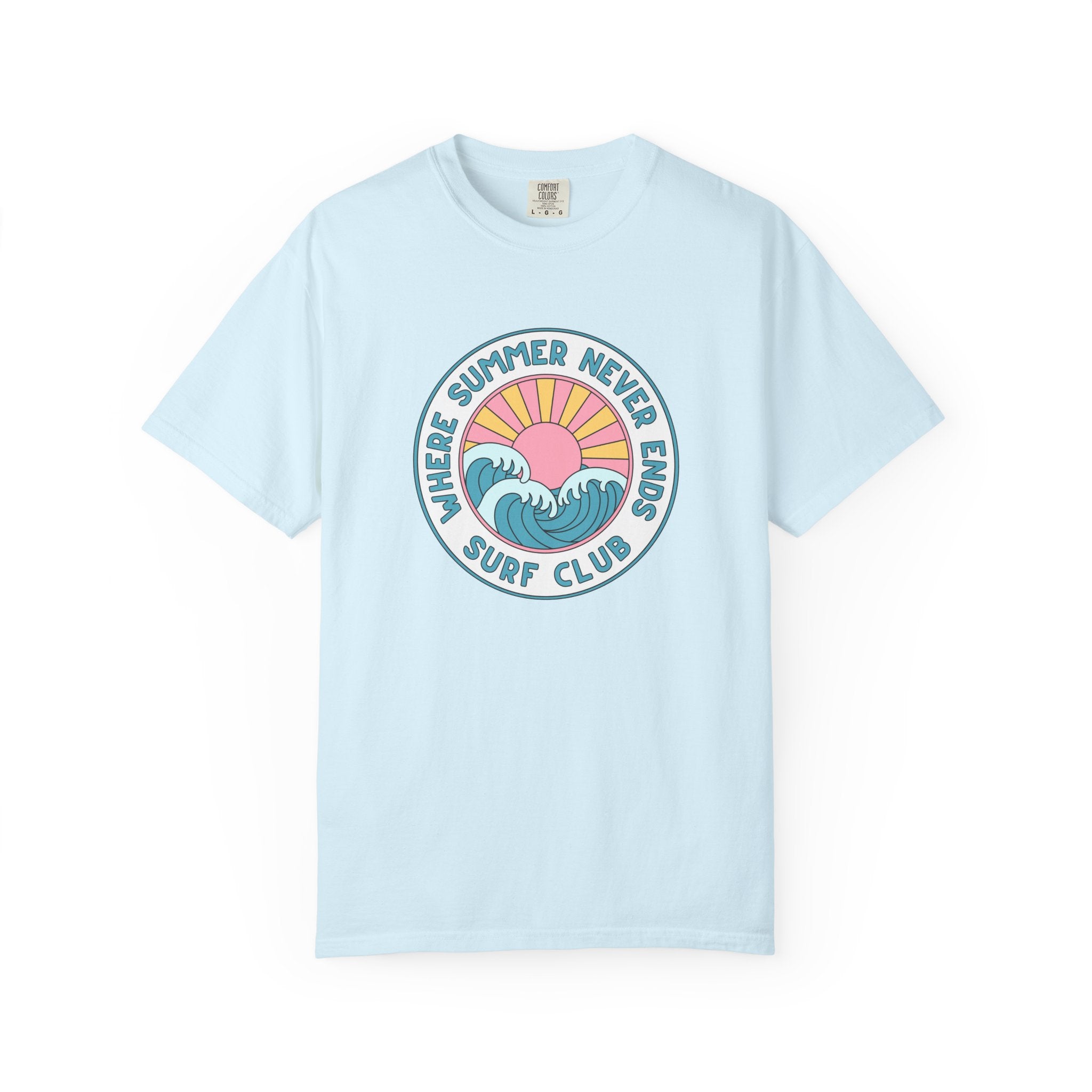 Where Summer Never Ends Shirt – Retro Surf Club Graphic Tee