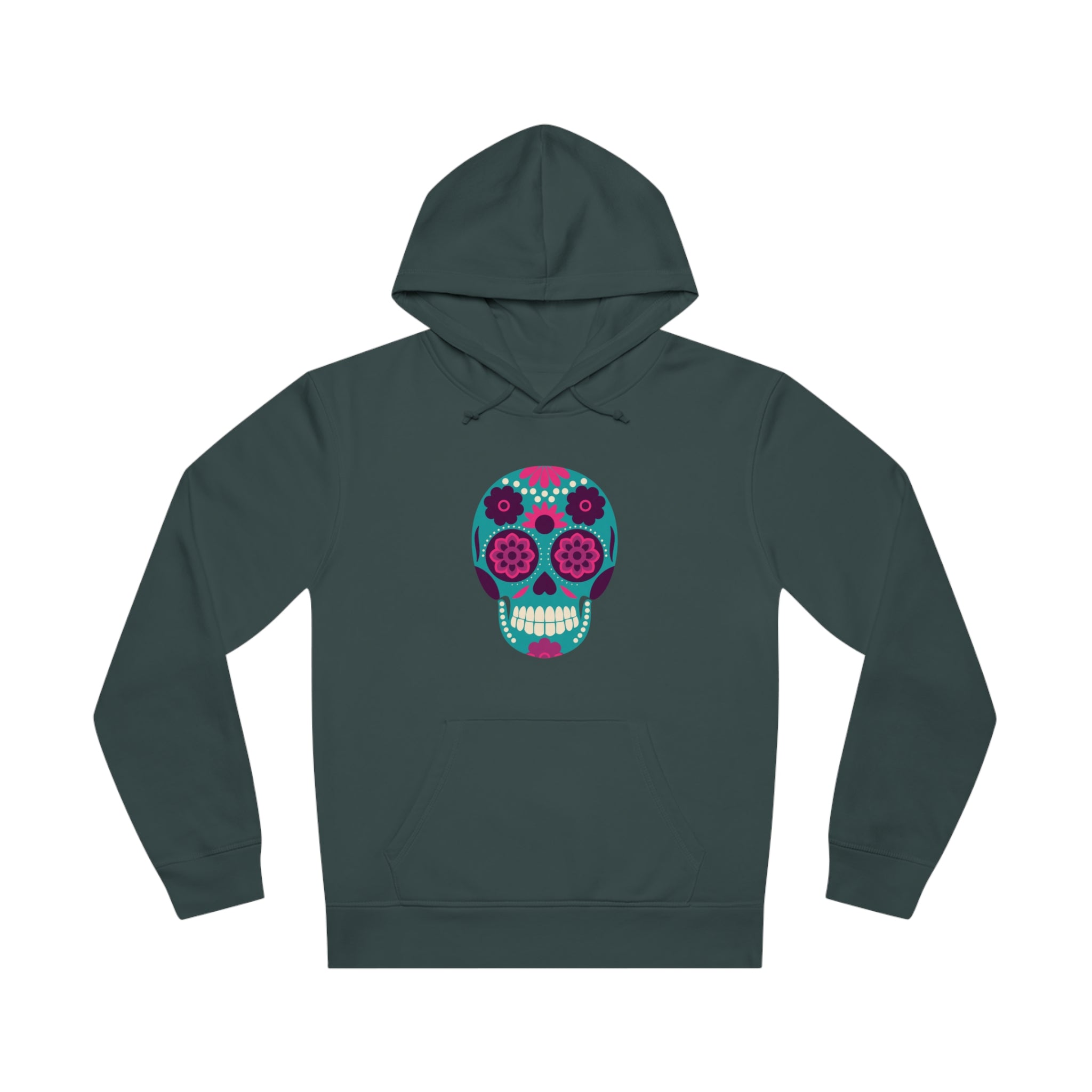Sugar Skull Unisex Drummer Hoodie Skull Graphic Hoodie for Men ad Women's Hoodie