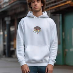 Crying Umbrella Tattoo Hoodie – Unisex Cozy Pullover