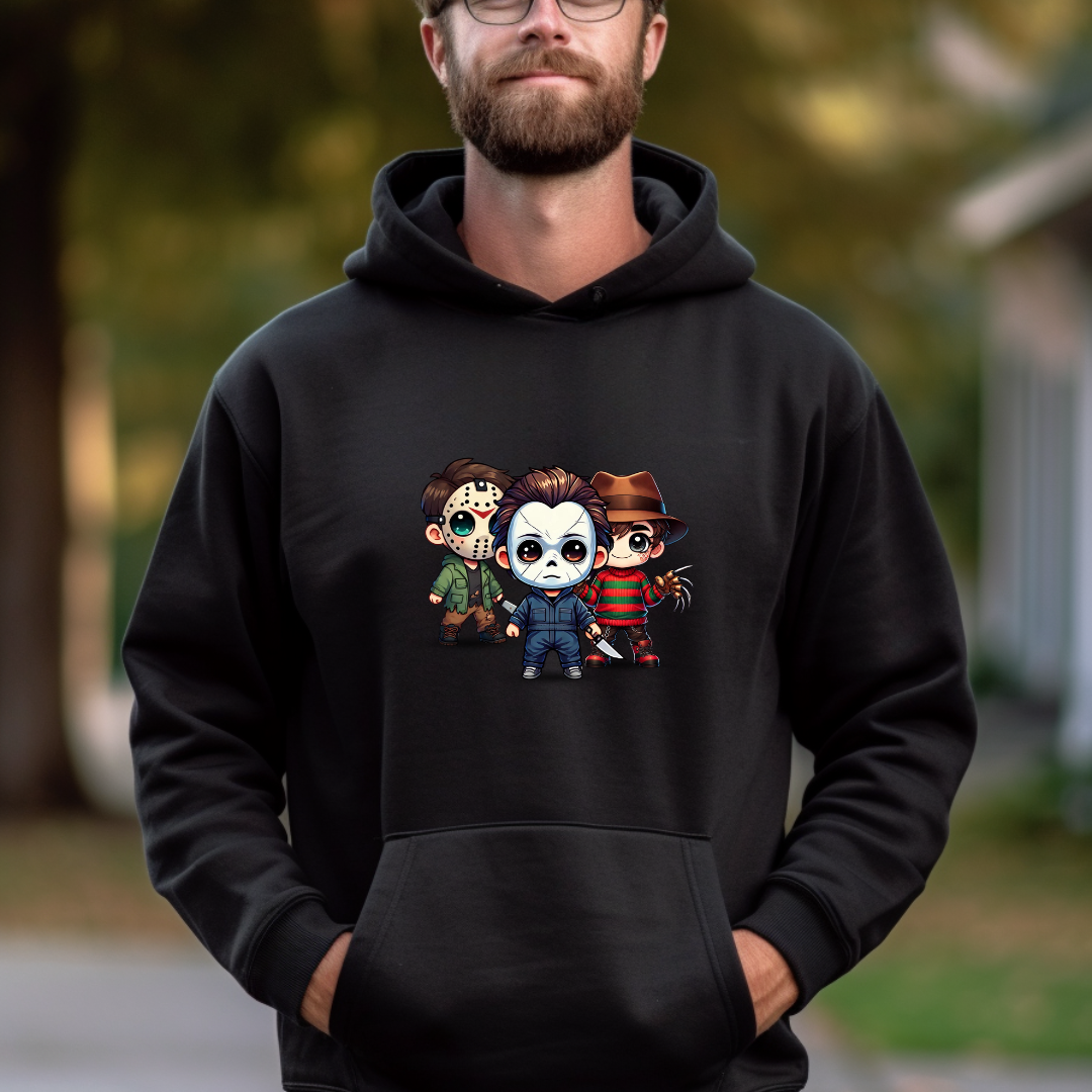 Horror Halloween Hoodie Freddy Krueger Michael Myers Hoodie Spooky Hoodie for Halloween Gift
