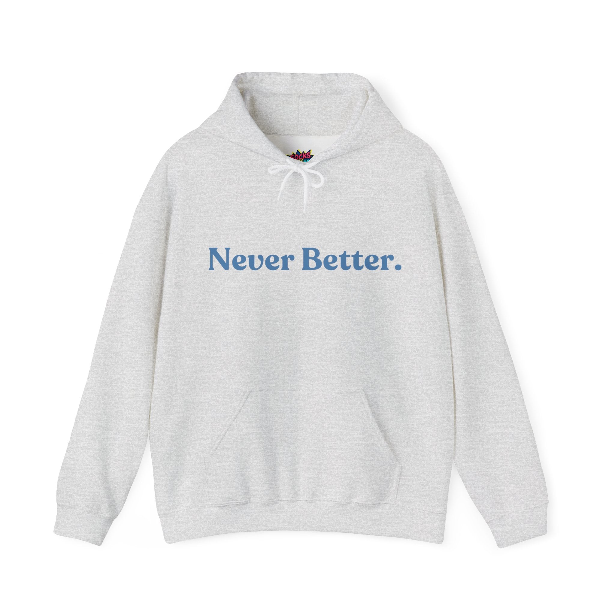Positive Vibes Ash Gray Hoodie – Unisex Heavy-Blend Sweatshirt