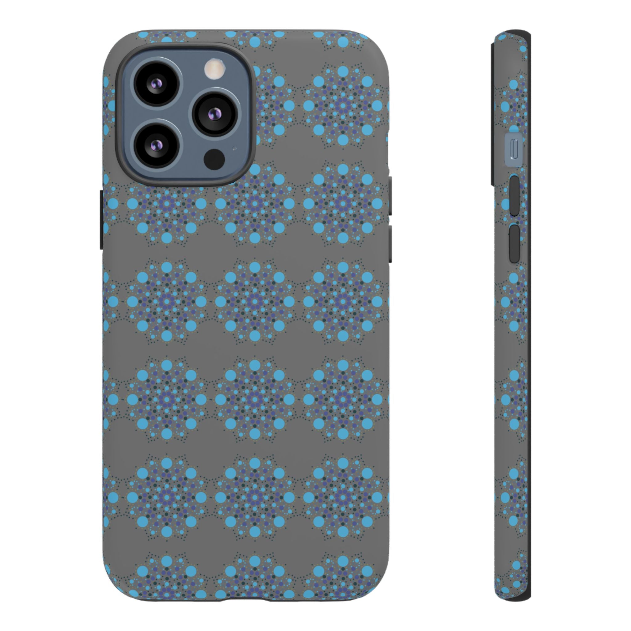lue Geometric Phone Case for iPhone, Samsung, Google - Abstract Pattern, Protective Cover, Modern Art Phone Case, Gift for Her