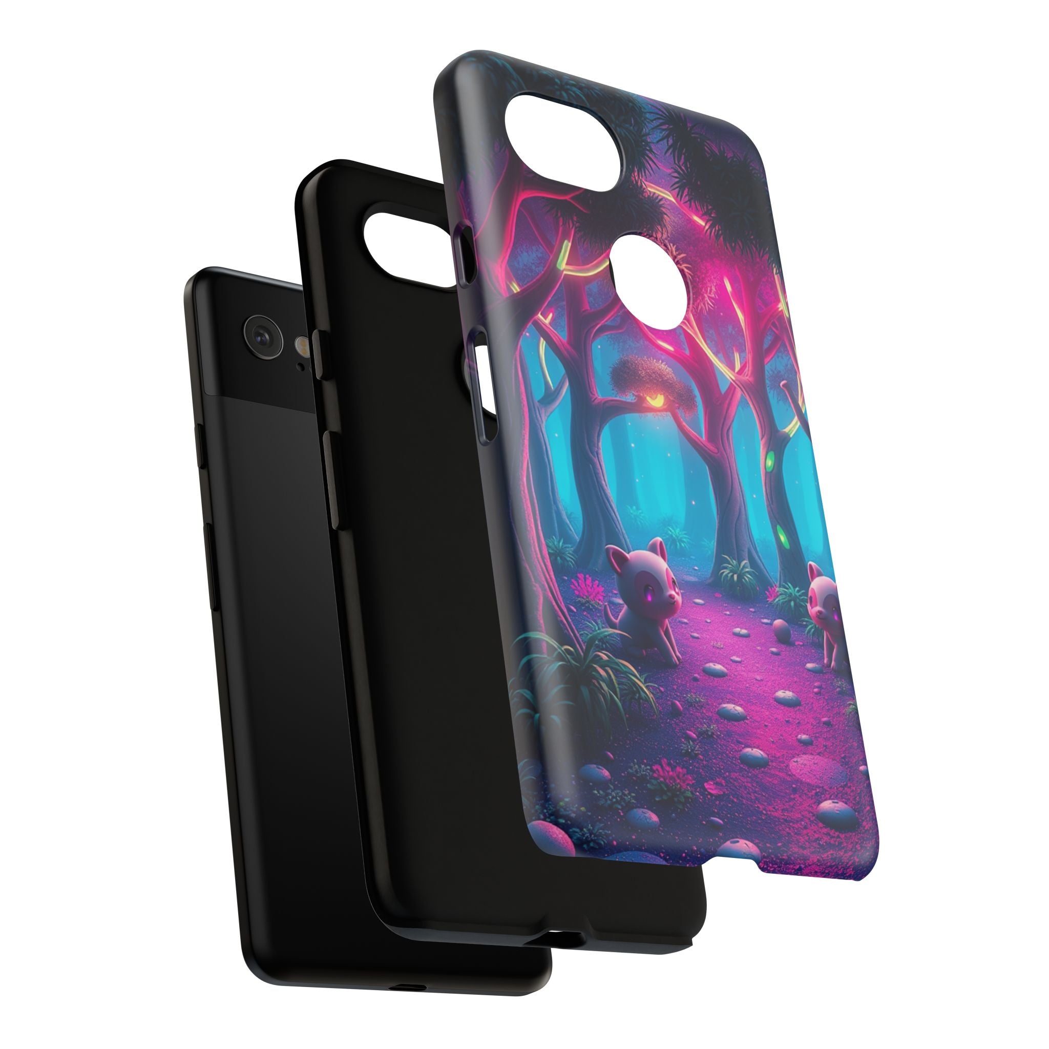 Mystical Forest Phone Case - Cute Animal Design, Tough Protection, Gift for Nature Lovers, Fantasy Decor, Phone Accessories, Eco-Friendly