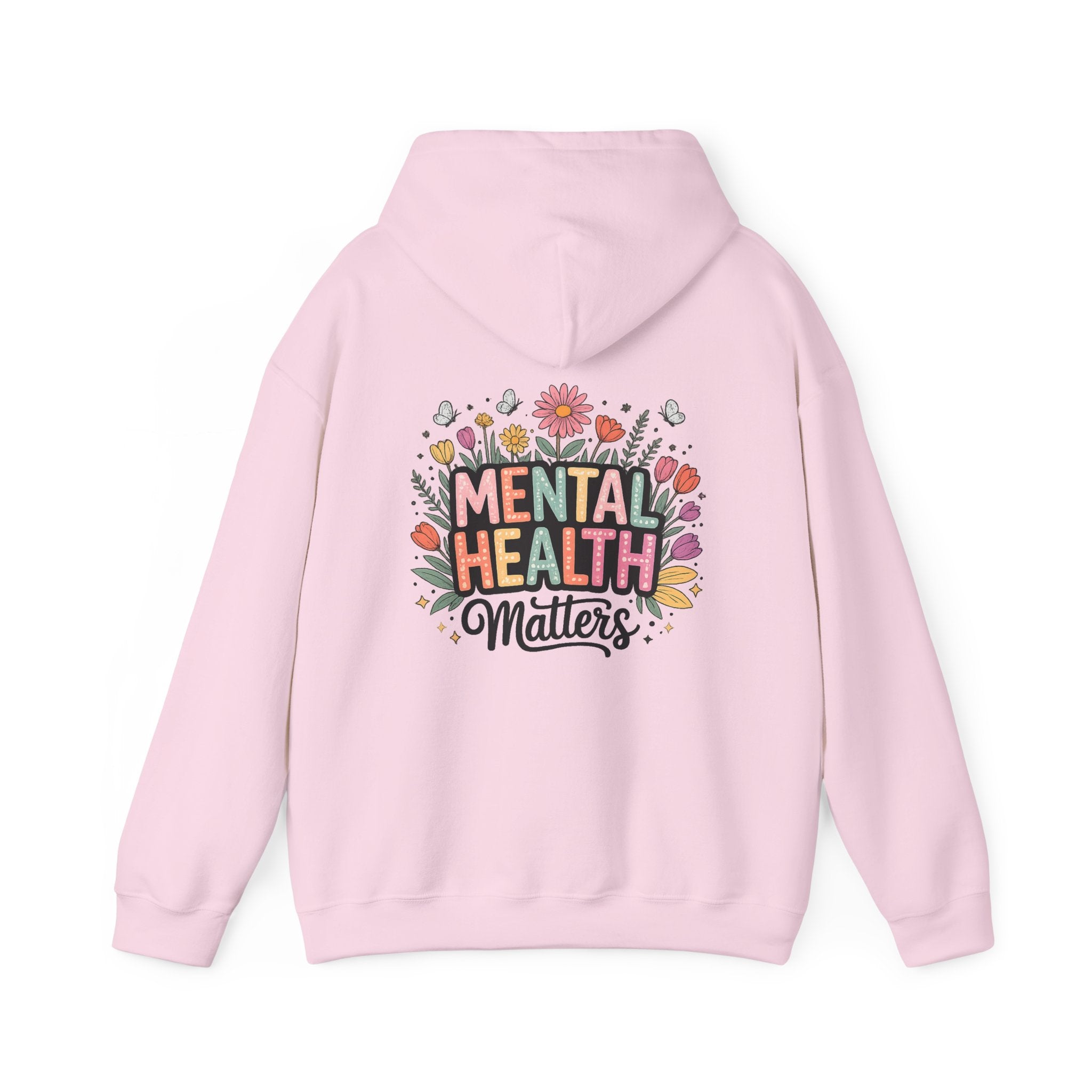 Mental Health Matters Hoodie – Floral Awareness Graphic Sweatshirt