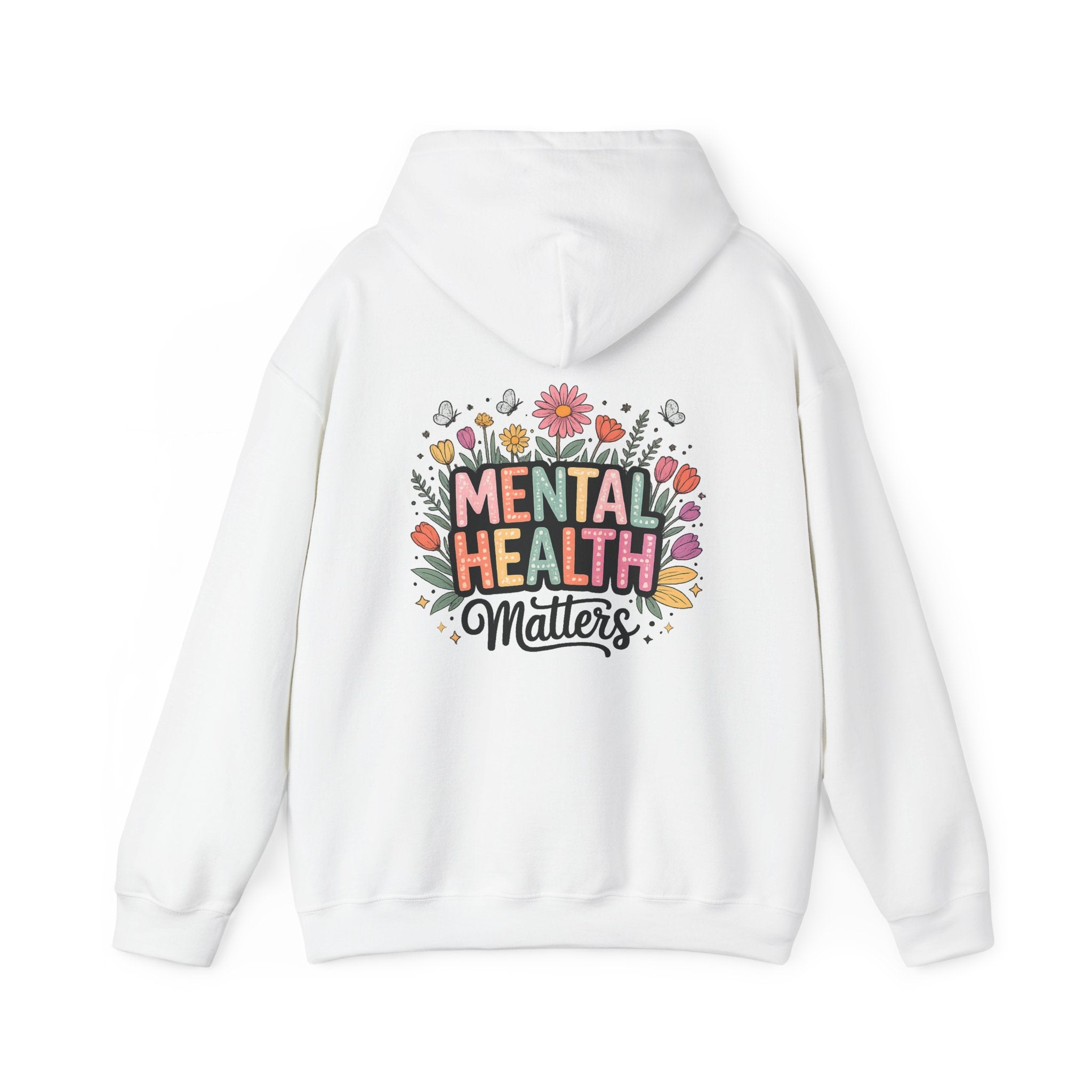 Mental Health Matters Hoodie – Floral Awareness Graphic Sweatshirt