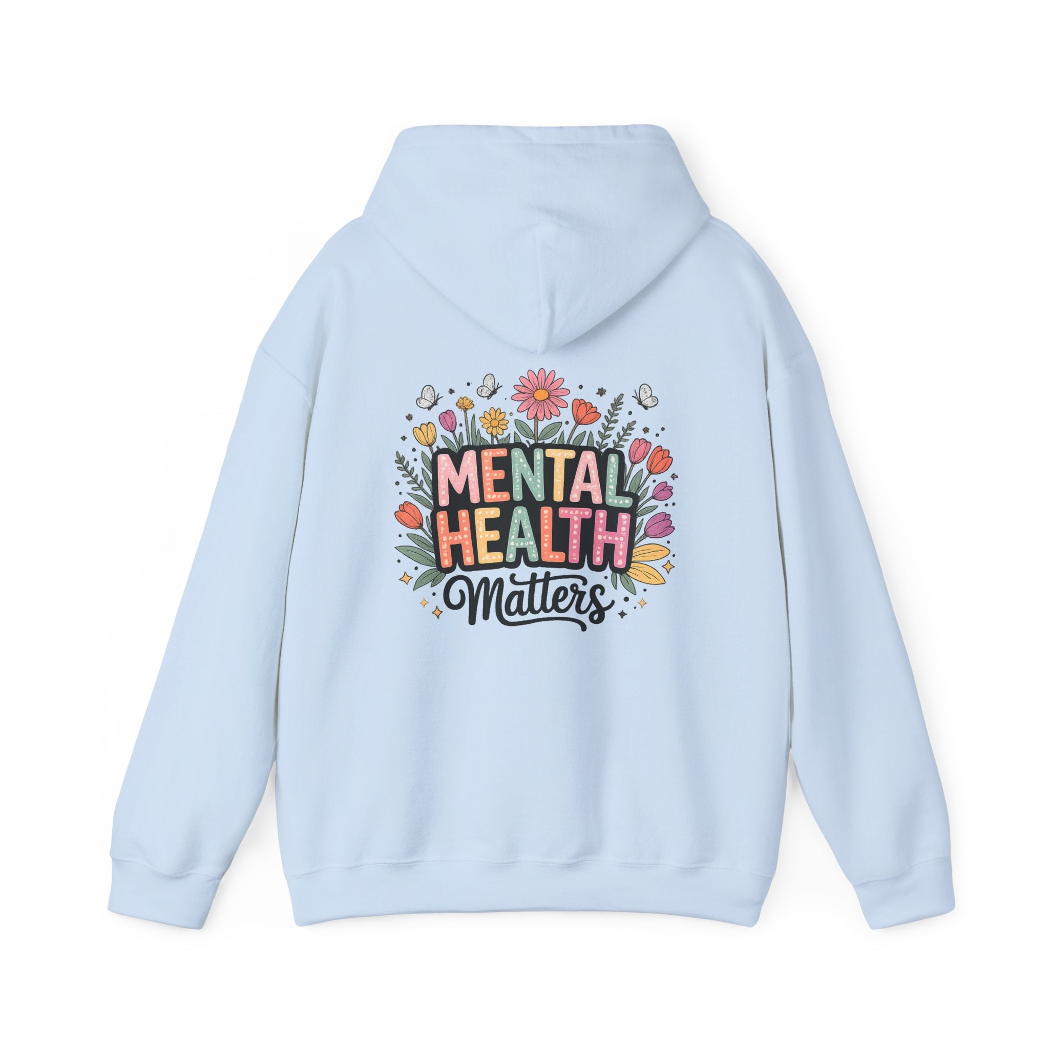 Mental Health Matters Hoodie – Floral Awareness Graphic Sweatshirt