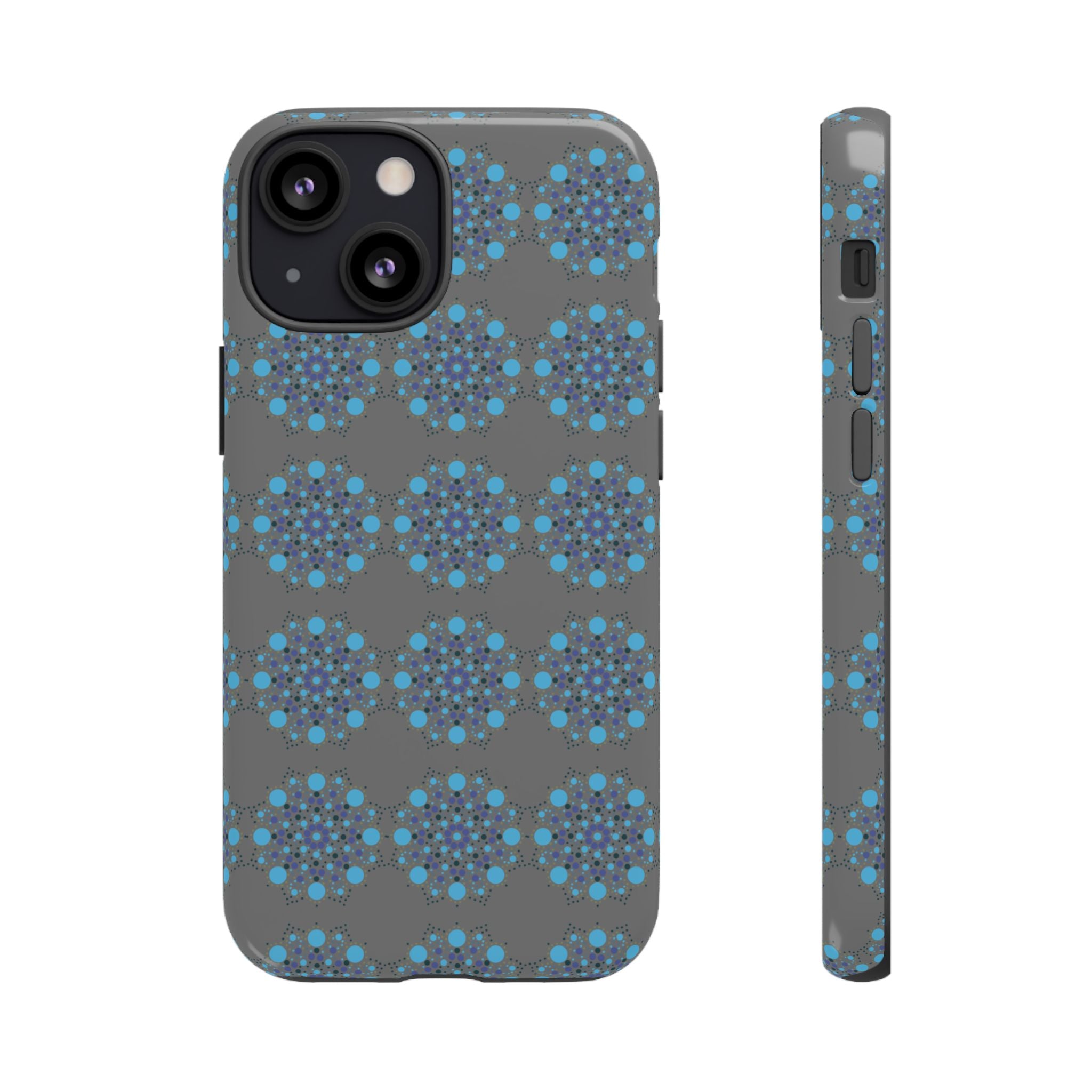 lue Geometric Phone Case for iPhone, Samsung, Google - Abstract Pattern, Protective Cover, Modern Art Phone Case, Gift for Her