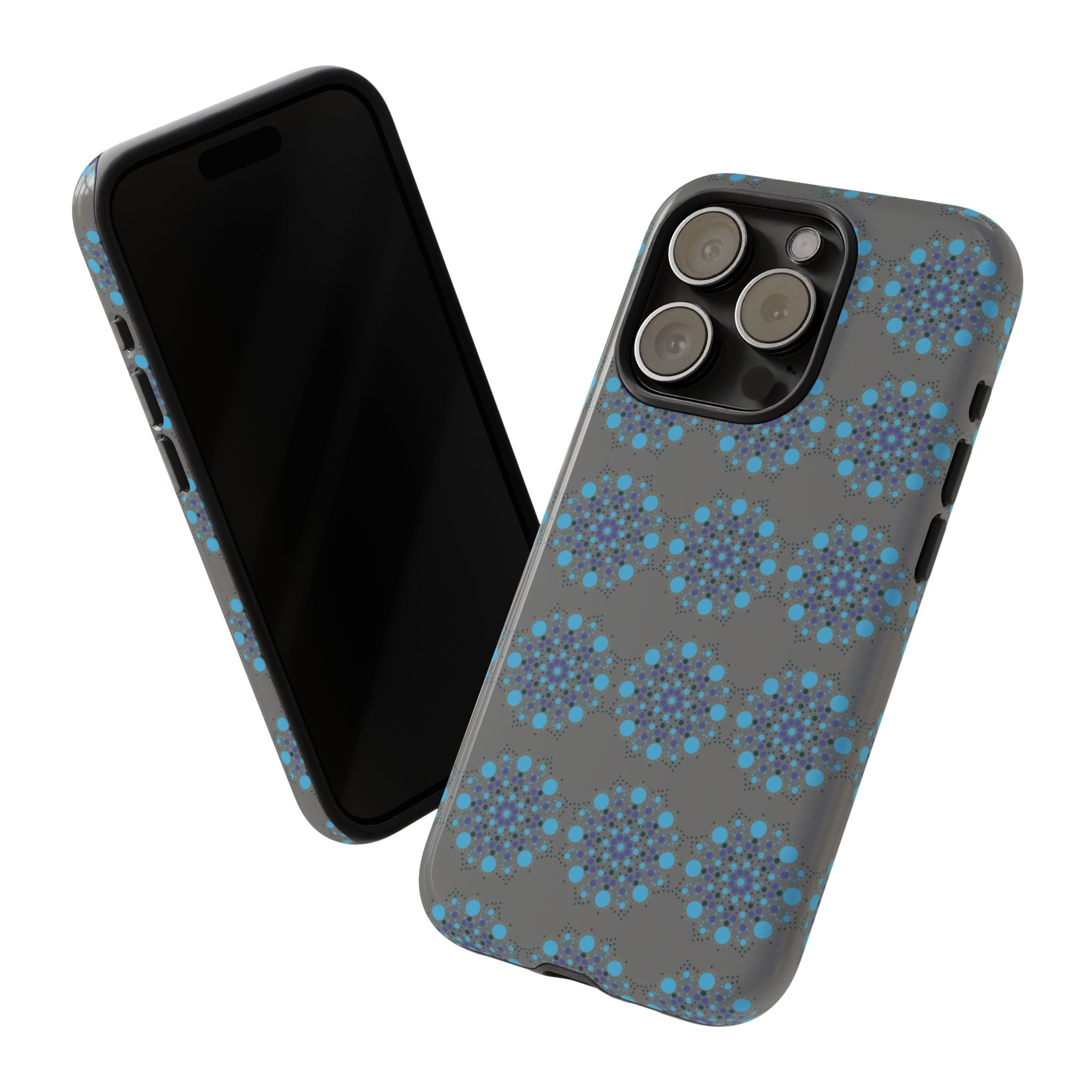 lue Geometric Phone Case for iPhone, Samsung, Google - Abstract Pattern, Protective Cover, Modern Art Phone Case, Gift for Her
