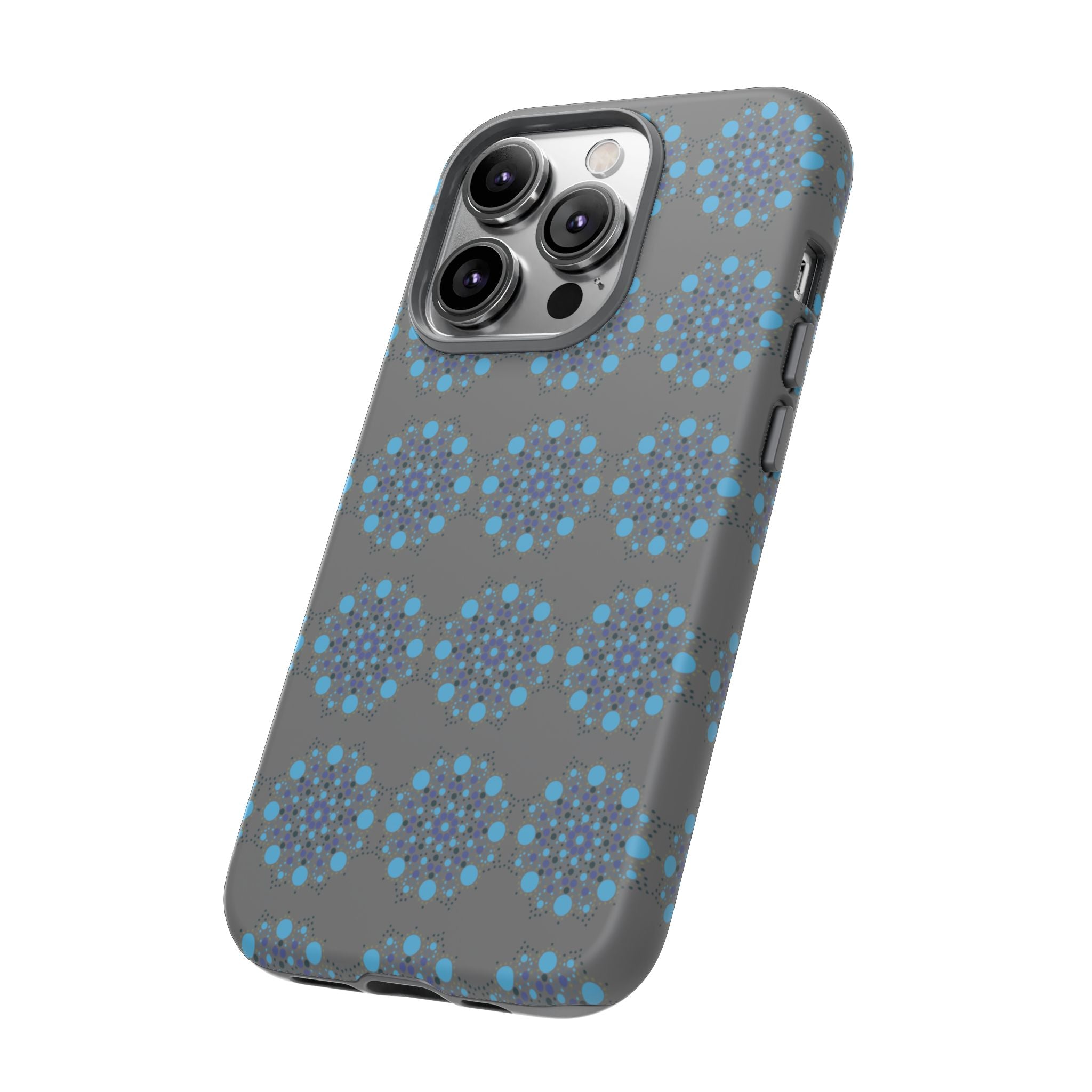 lue Geometric Phone Case for iPhone, Samsung, Google - Abstract Pattern, Protective Cover, Modern Art Phone Case, Gift for Her