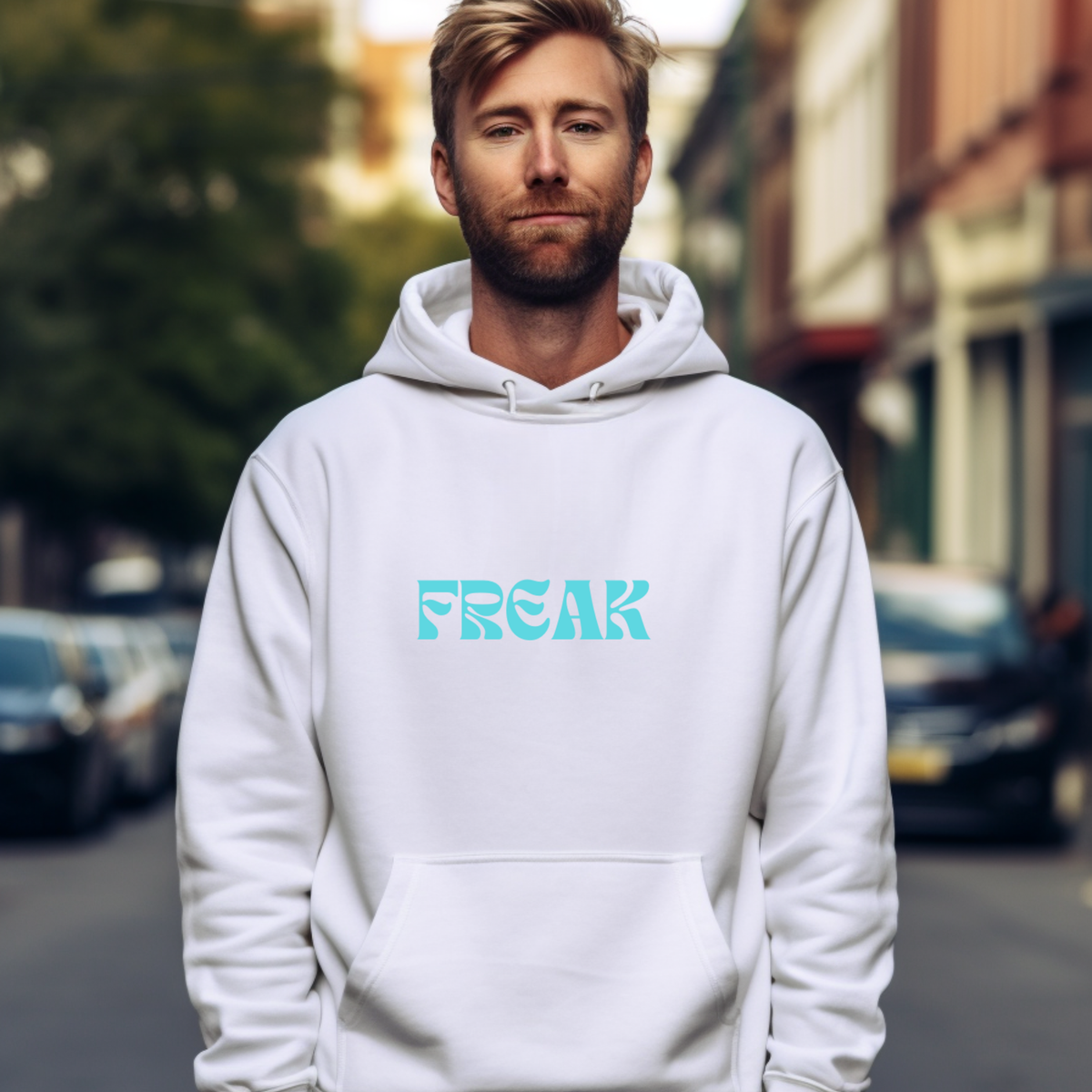 FREAK Graphic Statement Hoodie – Funny Sarcastic Unisex Heavy Blend™ Sweatshirt