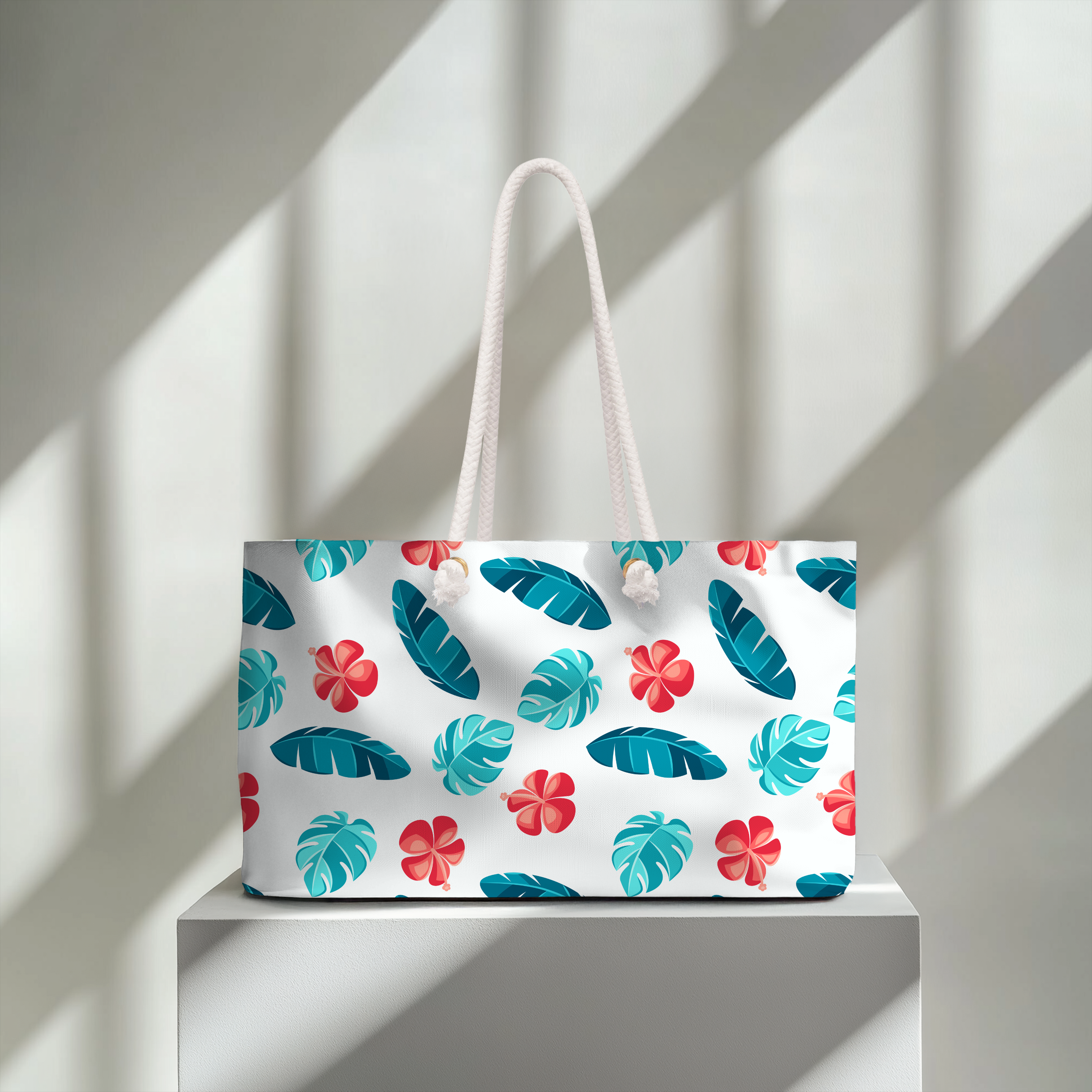 Tropical Leaf Weekender Bag