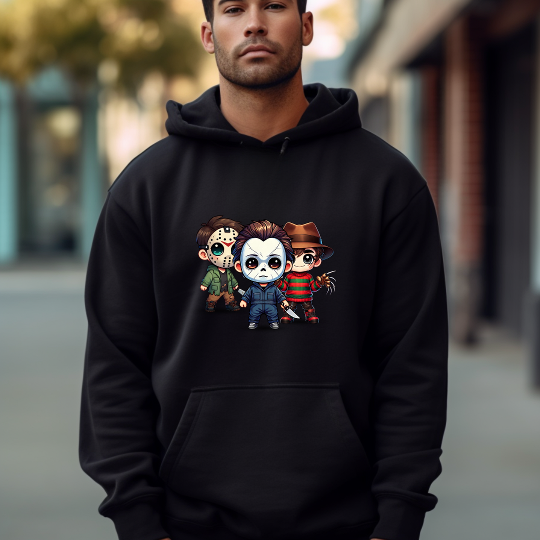 Horror Halloween Hoodie Freddy Krueger Michael Myers Hoodie Spooky Hoodie for Halloween Gift