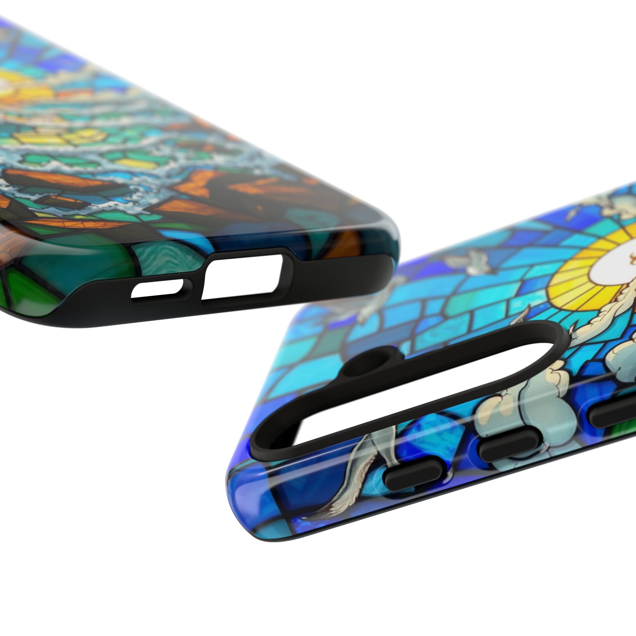 Beach Phone Case Samsung Ocean Sunset Phone Cover Stained Glass Phone Case Seascape Art for Beach Lovers Gift Coastal Vibe Accessory