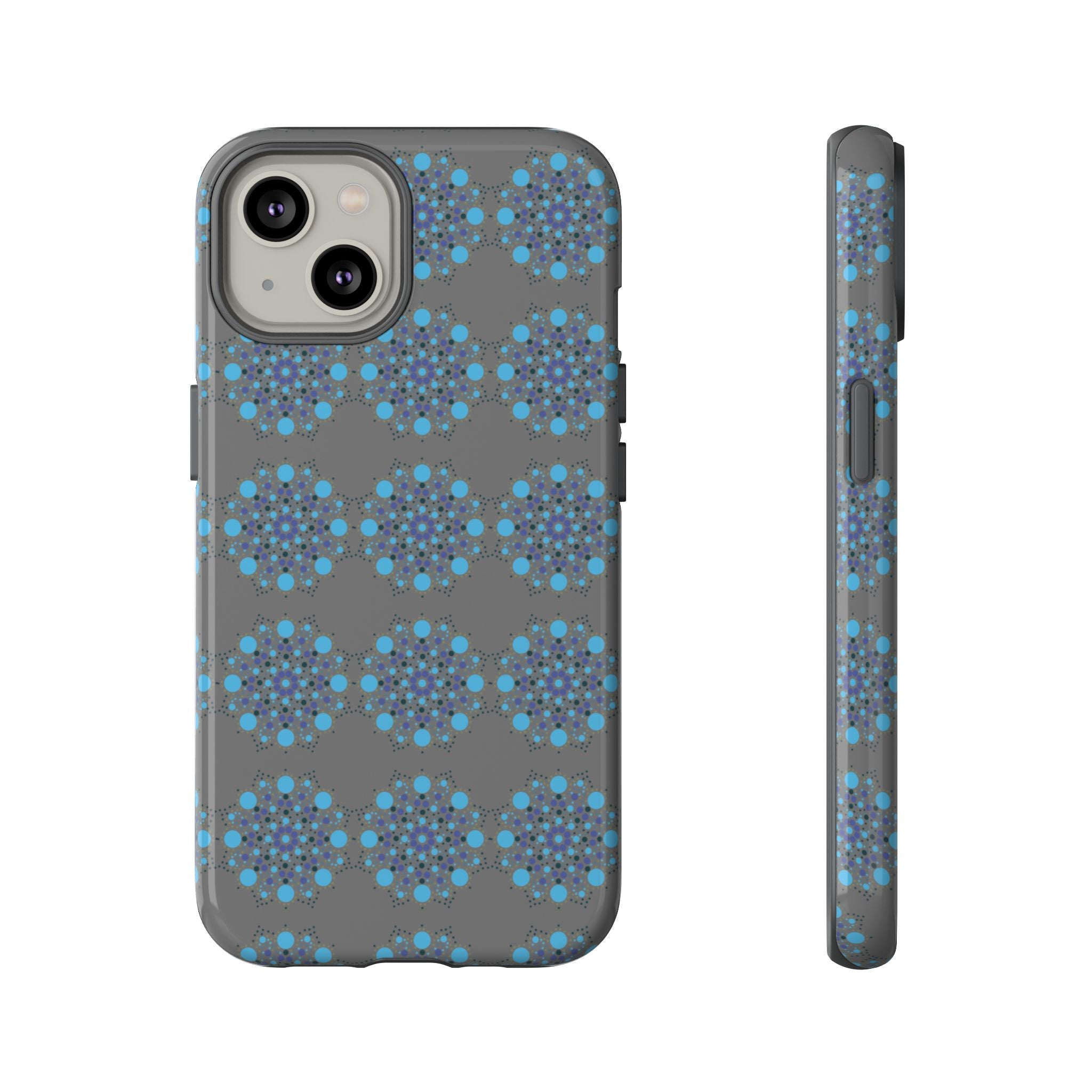 lue Geometric Phone Case for iPhone, Samsung, Google - Abstract Pattern, Protective Cover, Modern Art Phone Case, Gift for Her